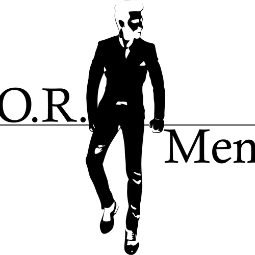 Create a stylish, modern men's fashion logo for O.R.Men Logo design