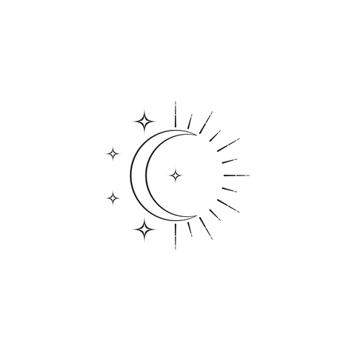 Sentimental Sun, Moon & Stars Tattoo | Tattoo Contest | 99Designs 500_x_500_jpg
