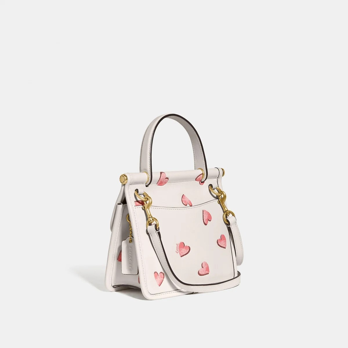 Coach Has New Bags In A Cute Heart Print That Are Now Available In