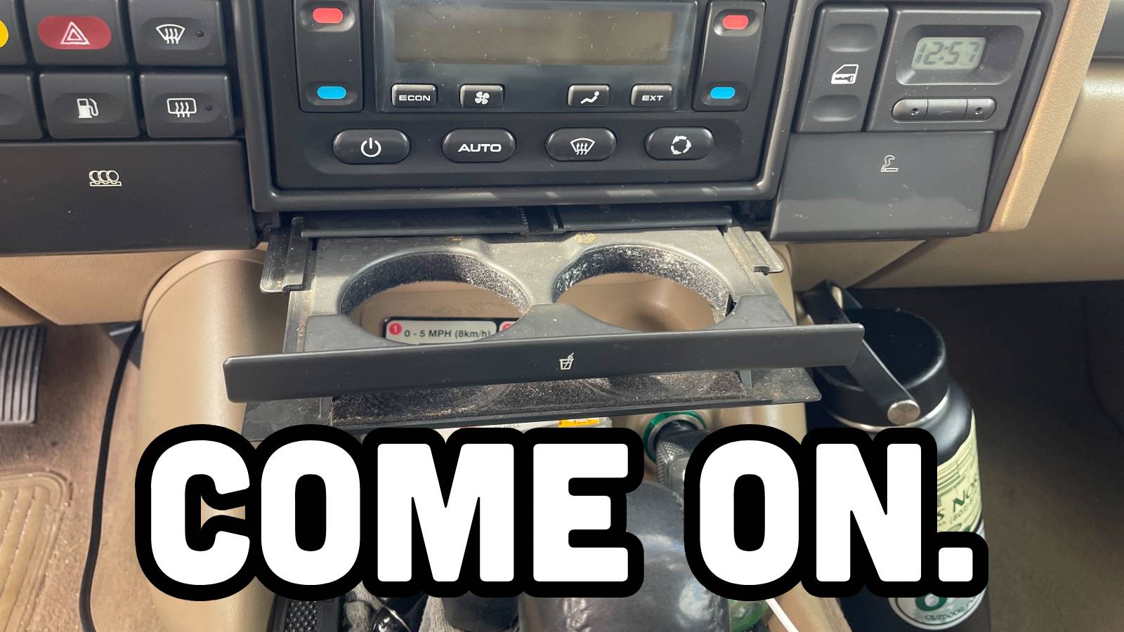 The Singular Cup Holder In My Land Rover Discovery Is Absolutely Horrendous The Autopian