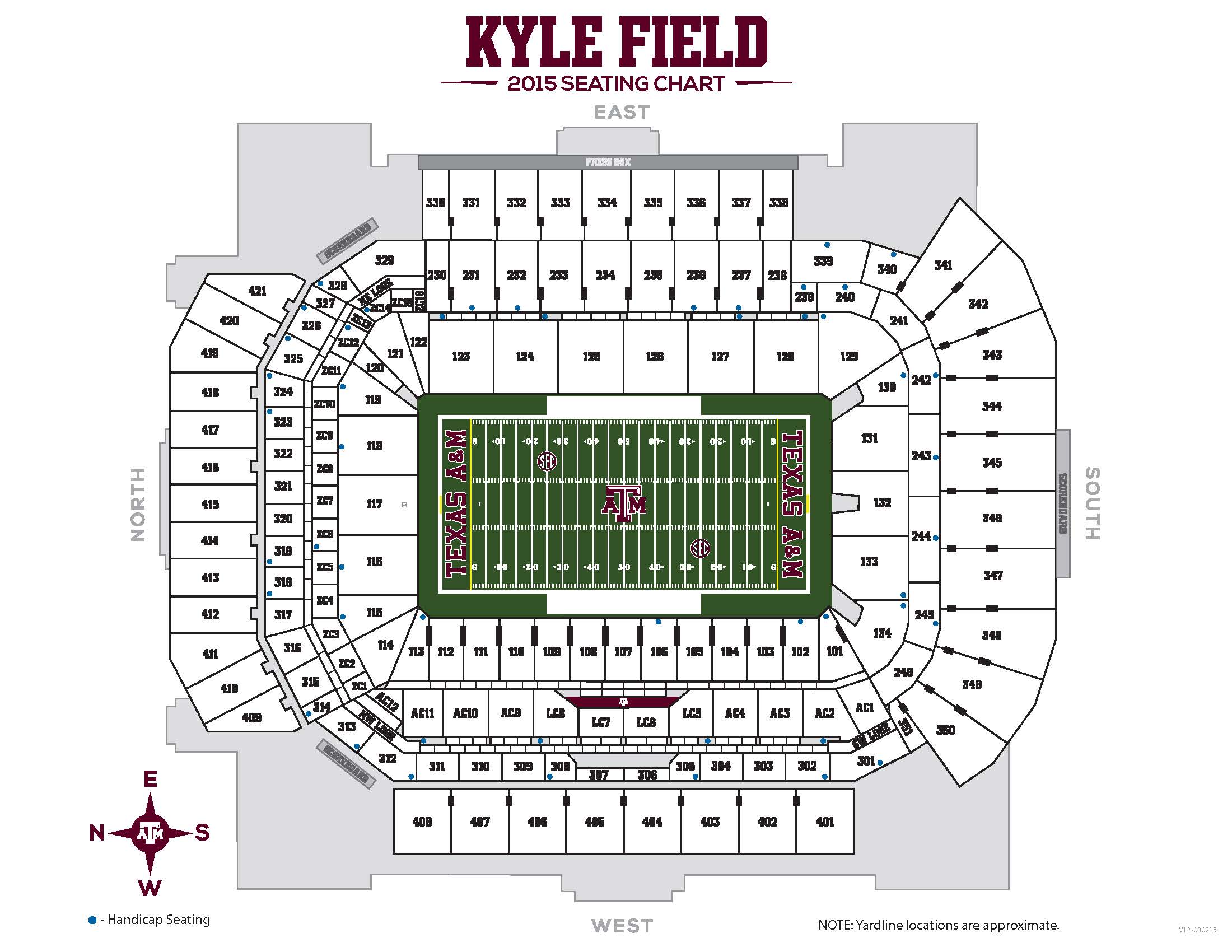 Kyle Field RENO detailed seating chart? TexAgs