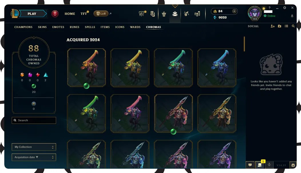 ⚡ Really Good Latest Skins Top Main [Yone, Aatrox, Darius] 🔥 Level 103