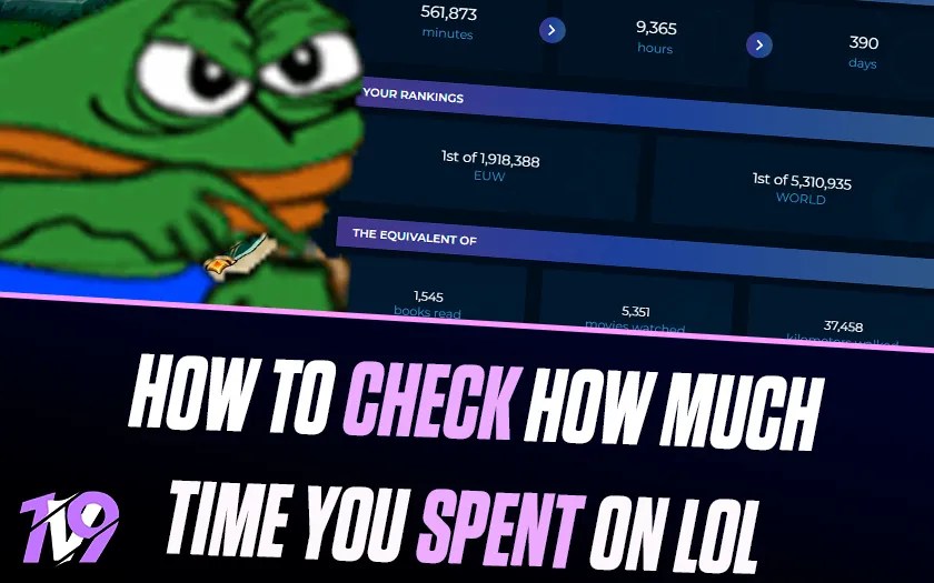 How to check how many hours you have spent playing League of Legends 1v9