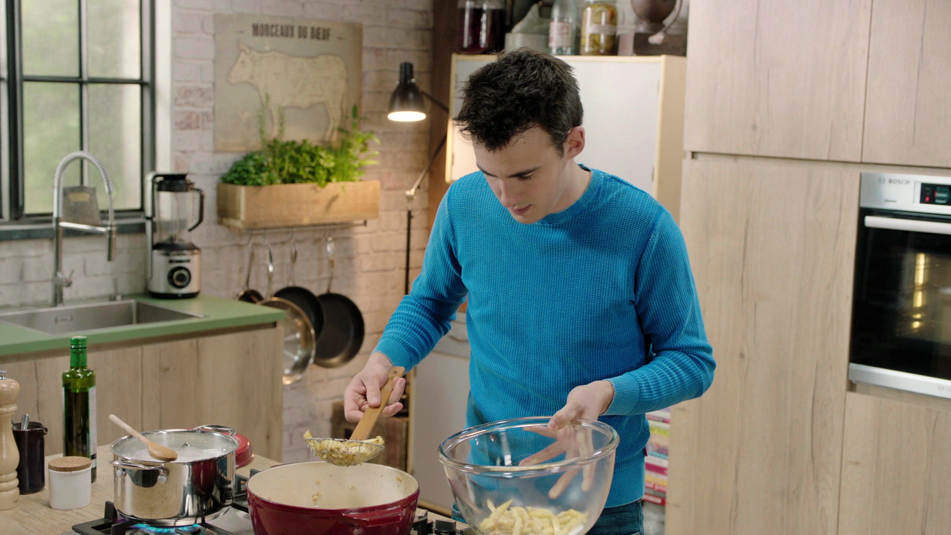 Loïc, fou de cuisine Rouleaux de jambon aux penne et