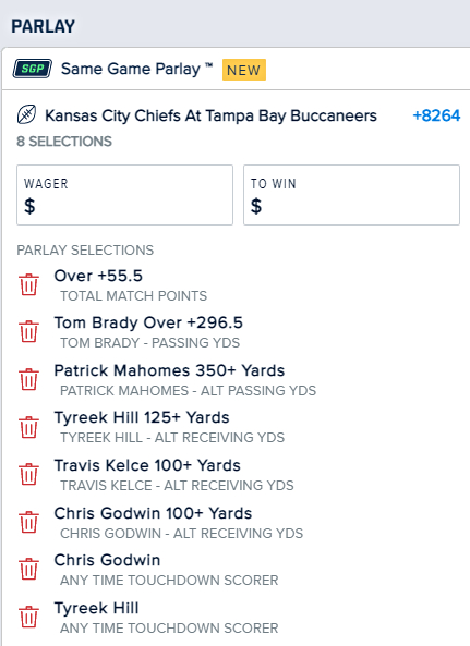 Same Game Parlay Picks