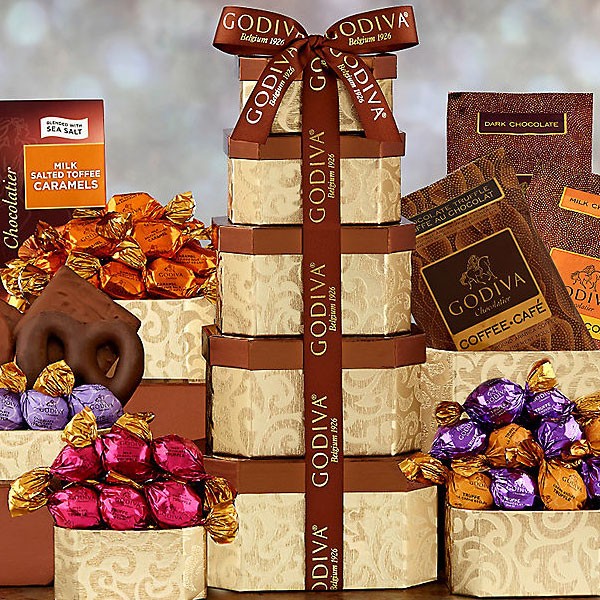 Godiva Milk & Dark Chocolate Tower
