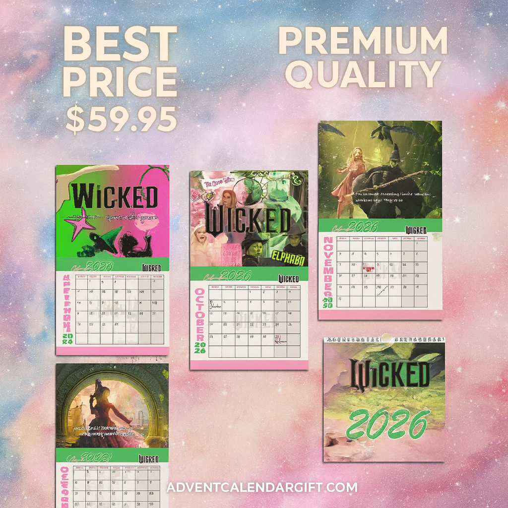 REVIEW Wicked Wall Calendar 2026 Worldwide Delivery