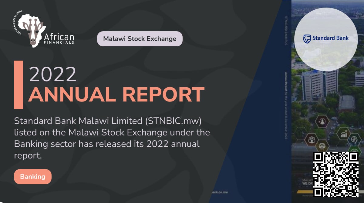 Standard Bank Malawi Limited Records 58 Increase in Profitability in 2022 Despite Economic