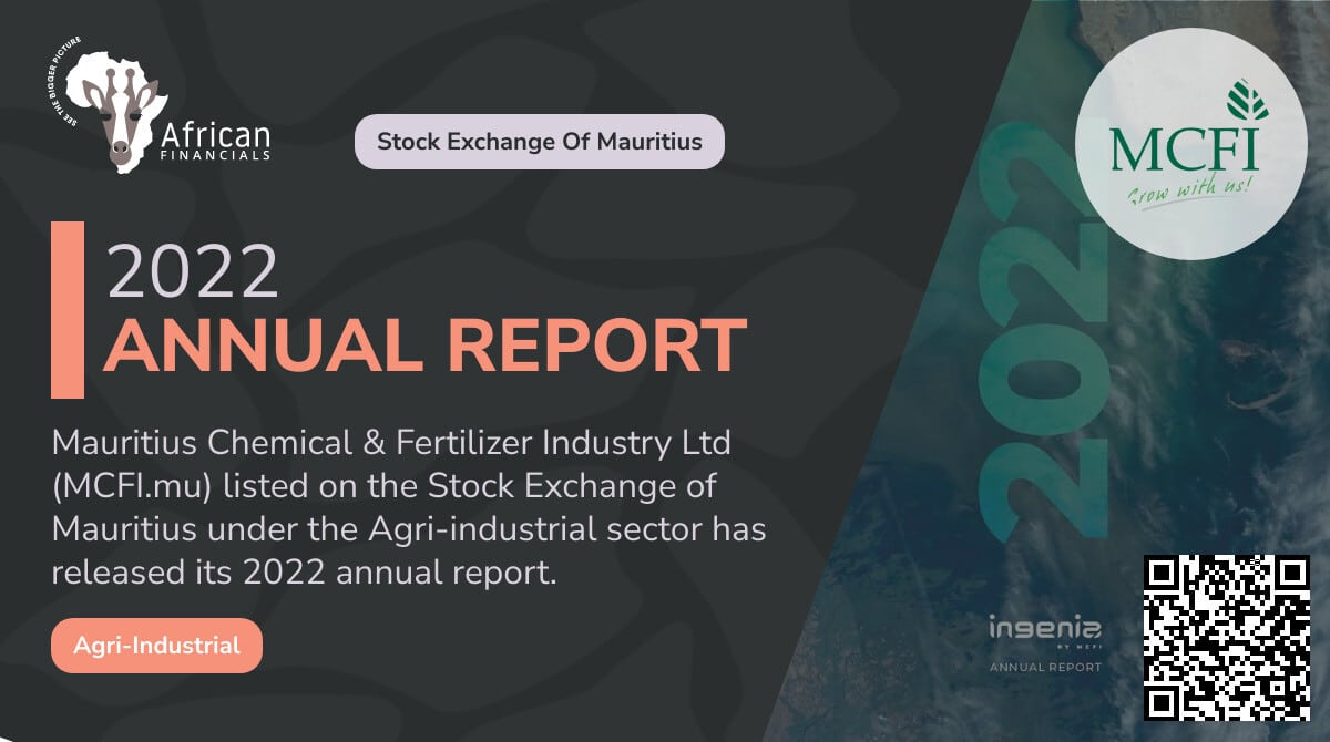 Mauritius Chemical & Fertilizer Industry Ltd Achieves 31 Revenue
