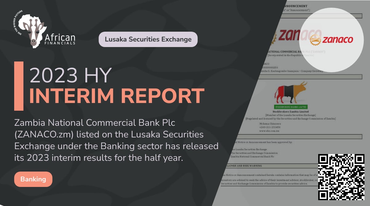 Zambia National Commercial Bank Plc Reports 109 Increase in Profit
