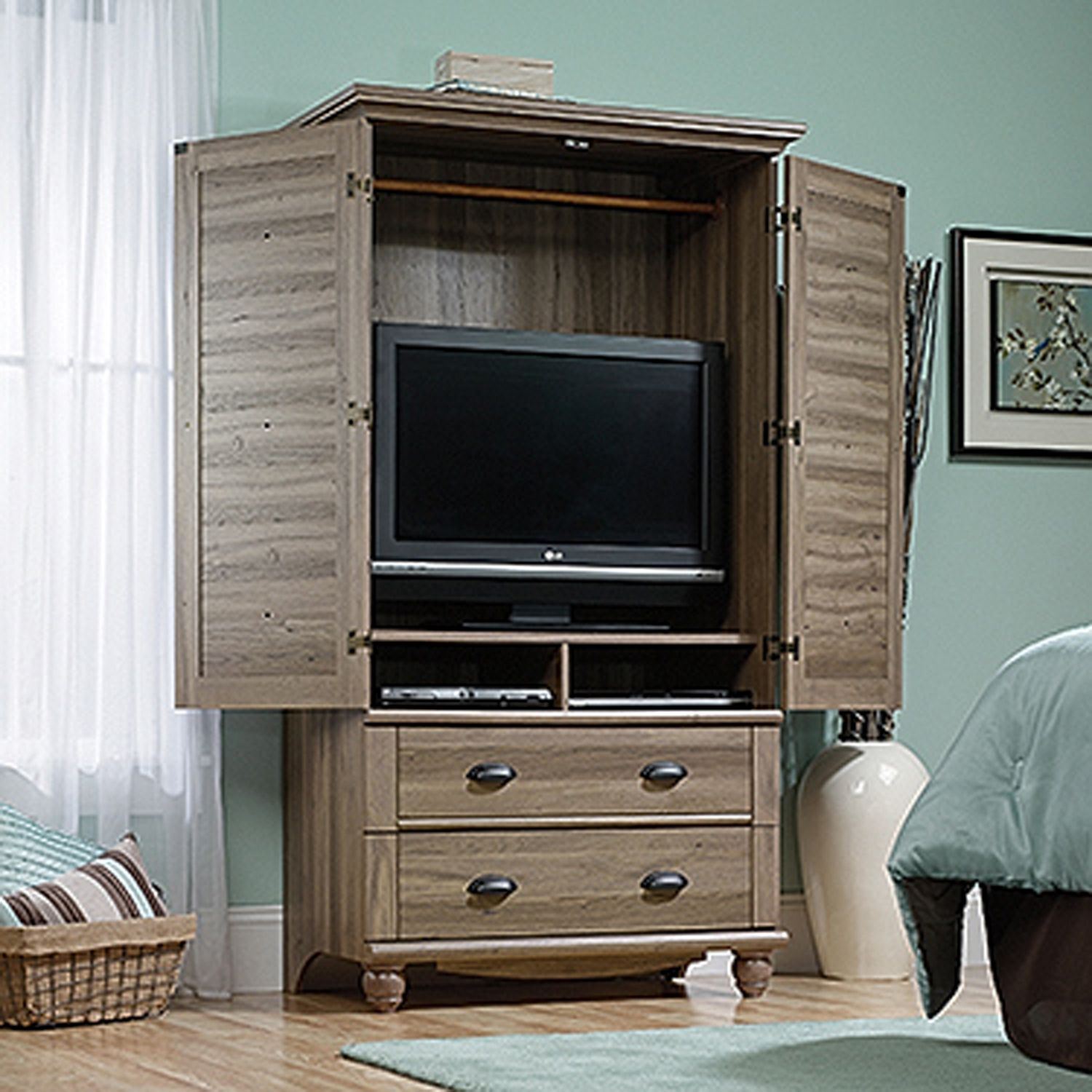 Harbor View Armoire Salt Oak * D