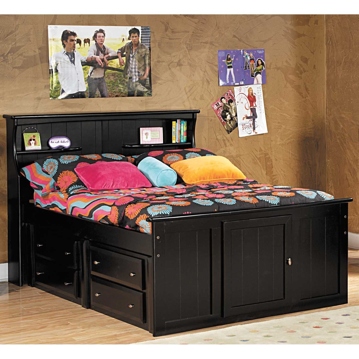 Laguna Twin Bookcase Bed With Underbed Storage BCTCAPT2 Trendwood Inc