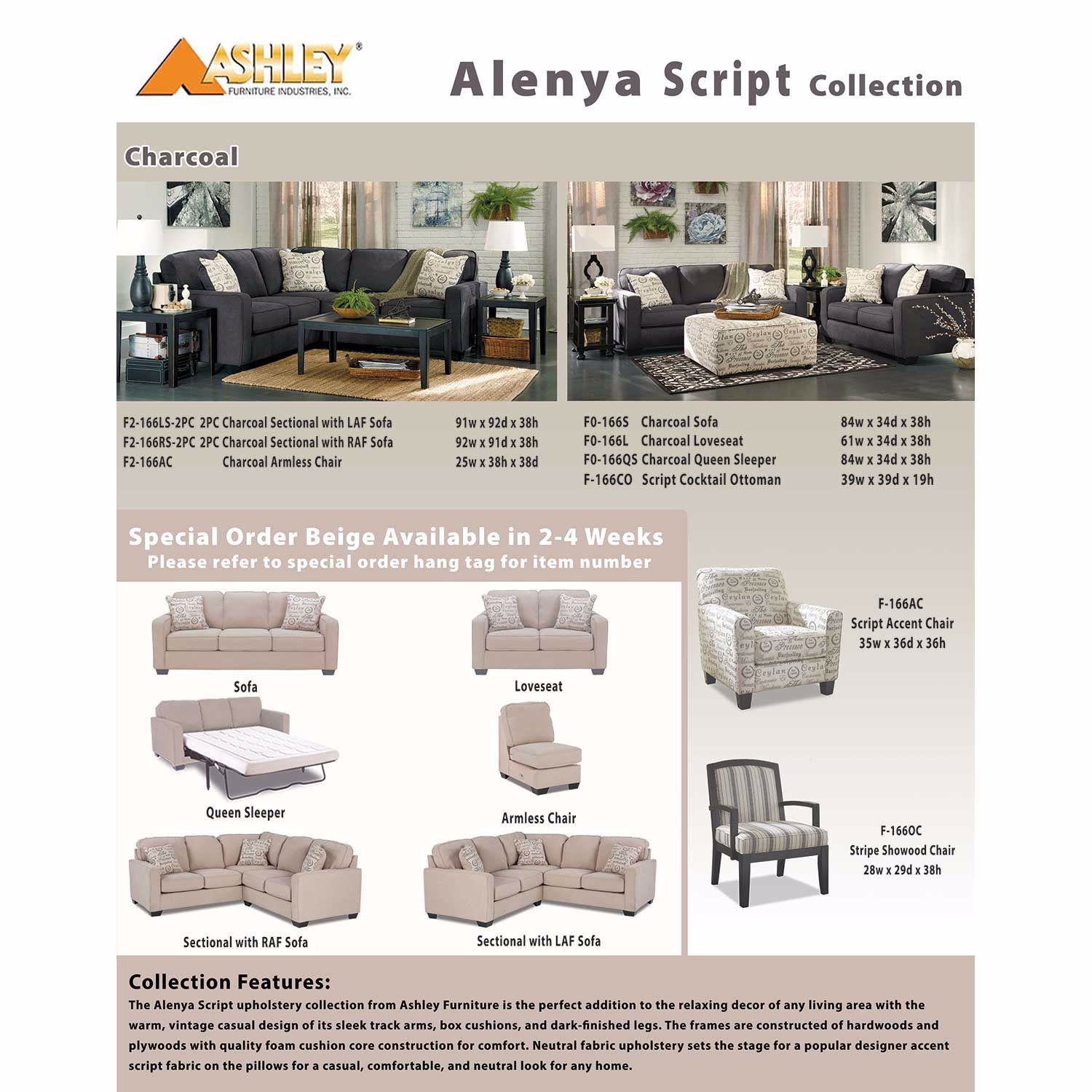 Aleyna Stripe Showood Chair F166OC Ashley Furniture