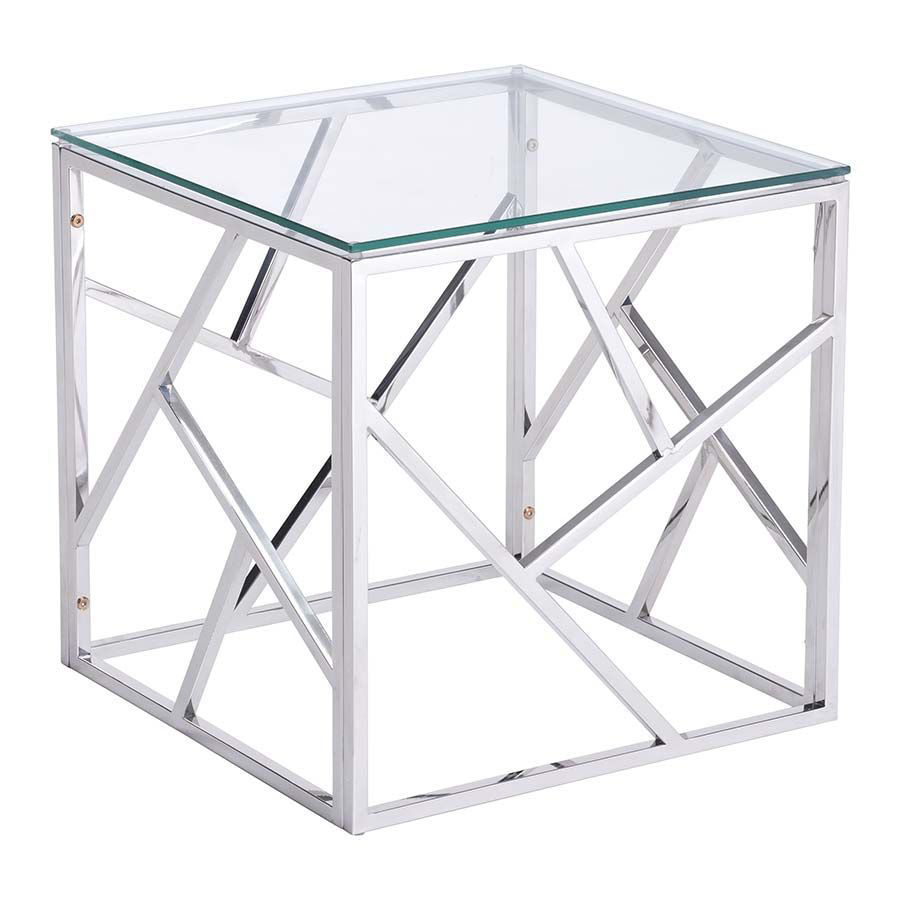 Cage Side Table Stainles Steel *D 100181