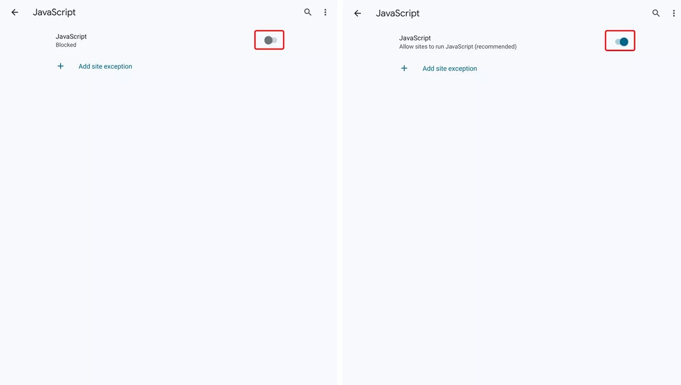 How to Enable JavaScript in Chrome (Android)