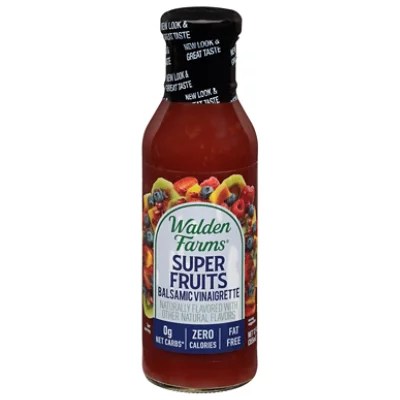 Walden Farms Salad Dressing Calorie Free Vinaigrette Super Fruits