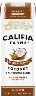Califia Farms Shelf Stable Toasted Coconut Almond Milk 32 Oz JewelOsco
