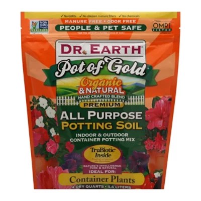 Dr.earth Pot Of Gold All Purpose Potting Soil 4 QT Safeway