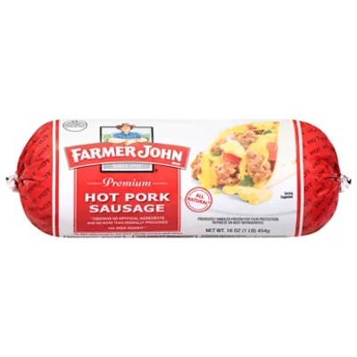 Farmer John Pork Sausage Roll Hot 16 Oz safeway
