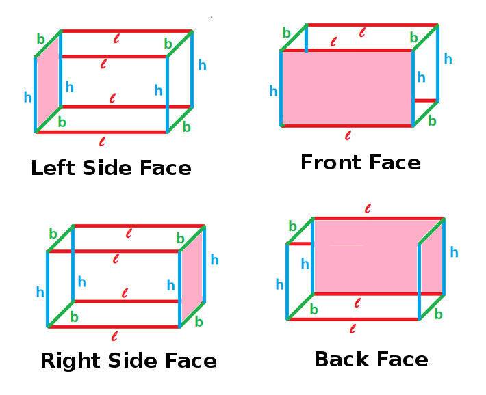 Lateral surface area of Cuboid at Algebra Den