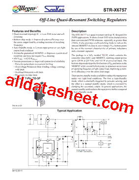 STR-X6757 Datasheet(PDF) - Allegro MicroSystems