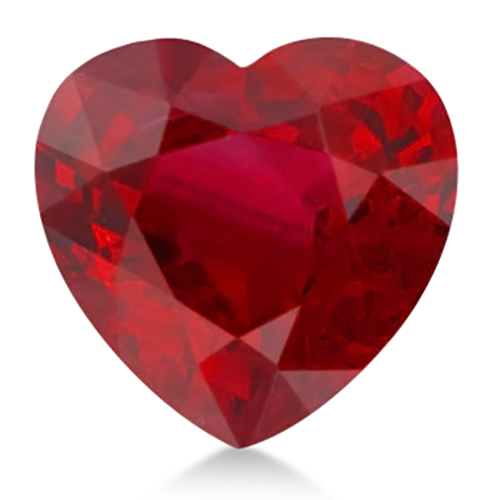 Heart Shape Natural Ruby Gemstone 4mm (0.35ct)