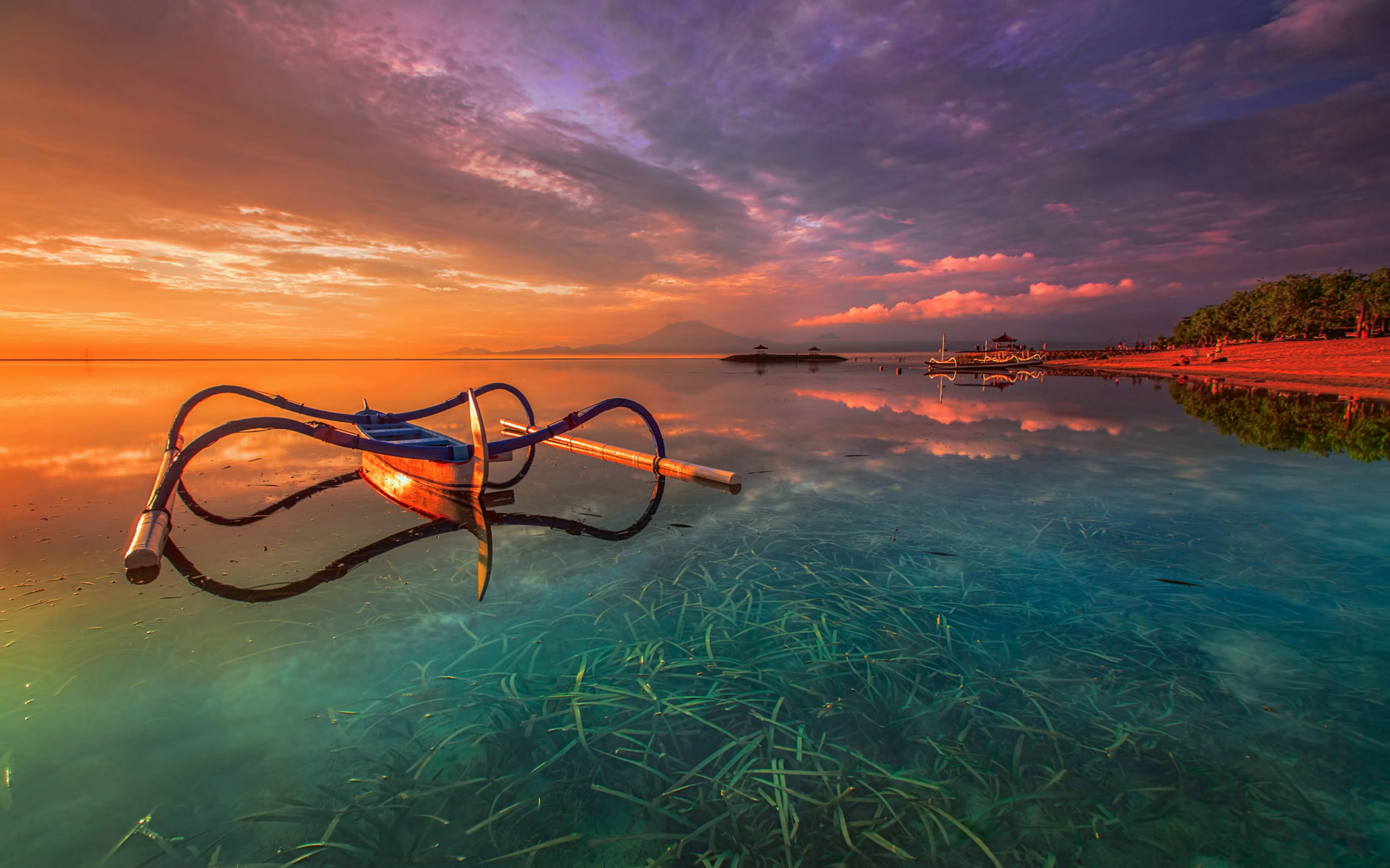 Sunset in Bali, Indonesia 4k Ultra Fond d'écran HD ArrièrePlan