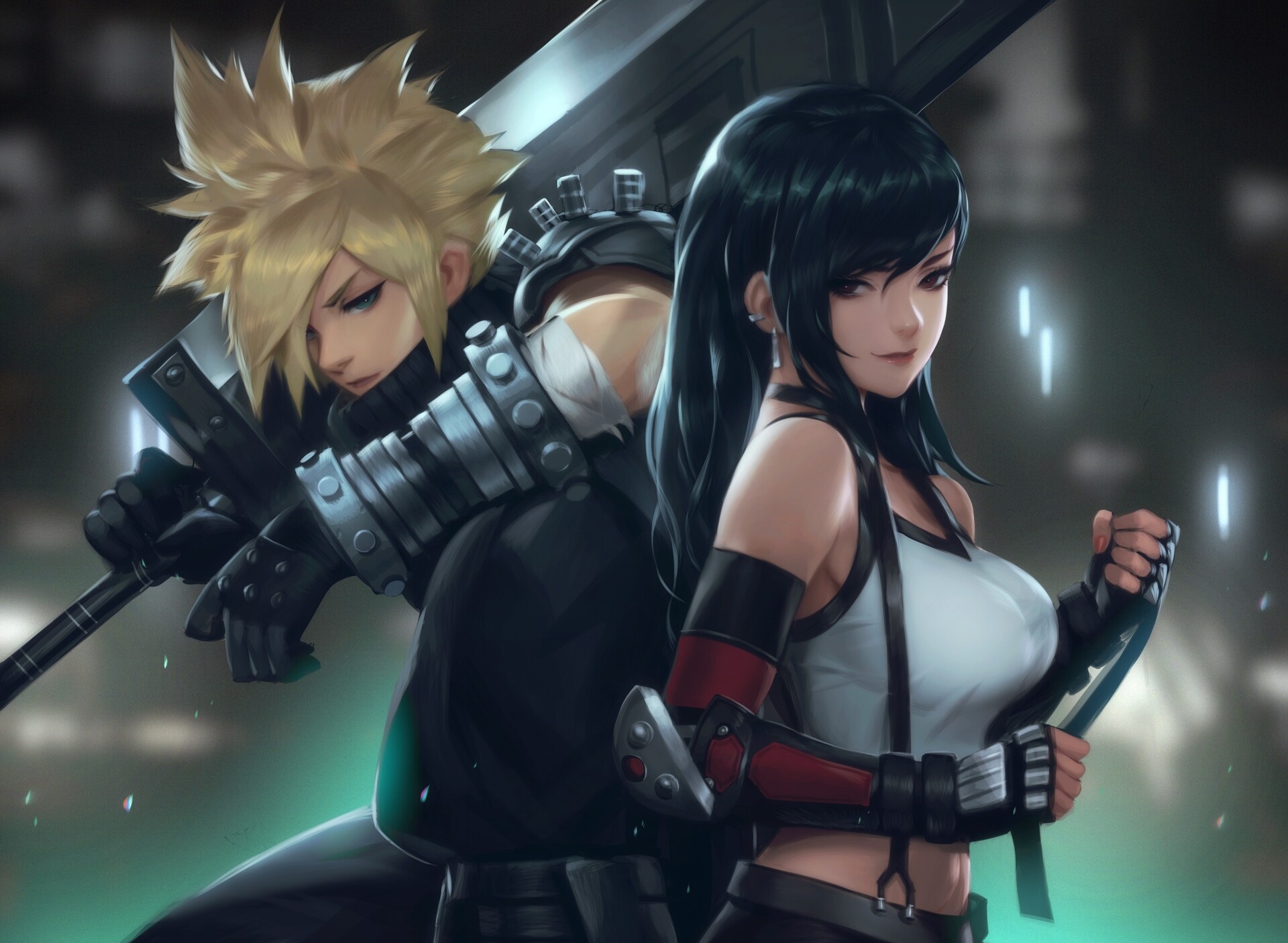 Zeronis Cloud and Tifa wallpaper HD Wallpaper Background Image