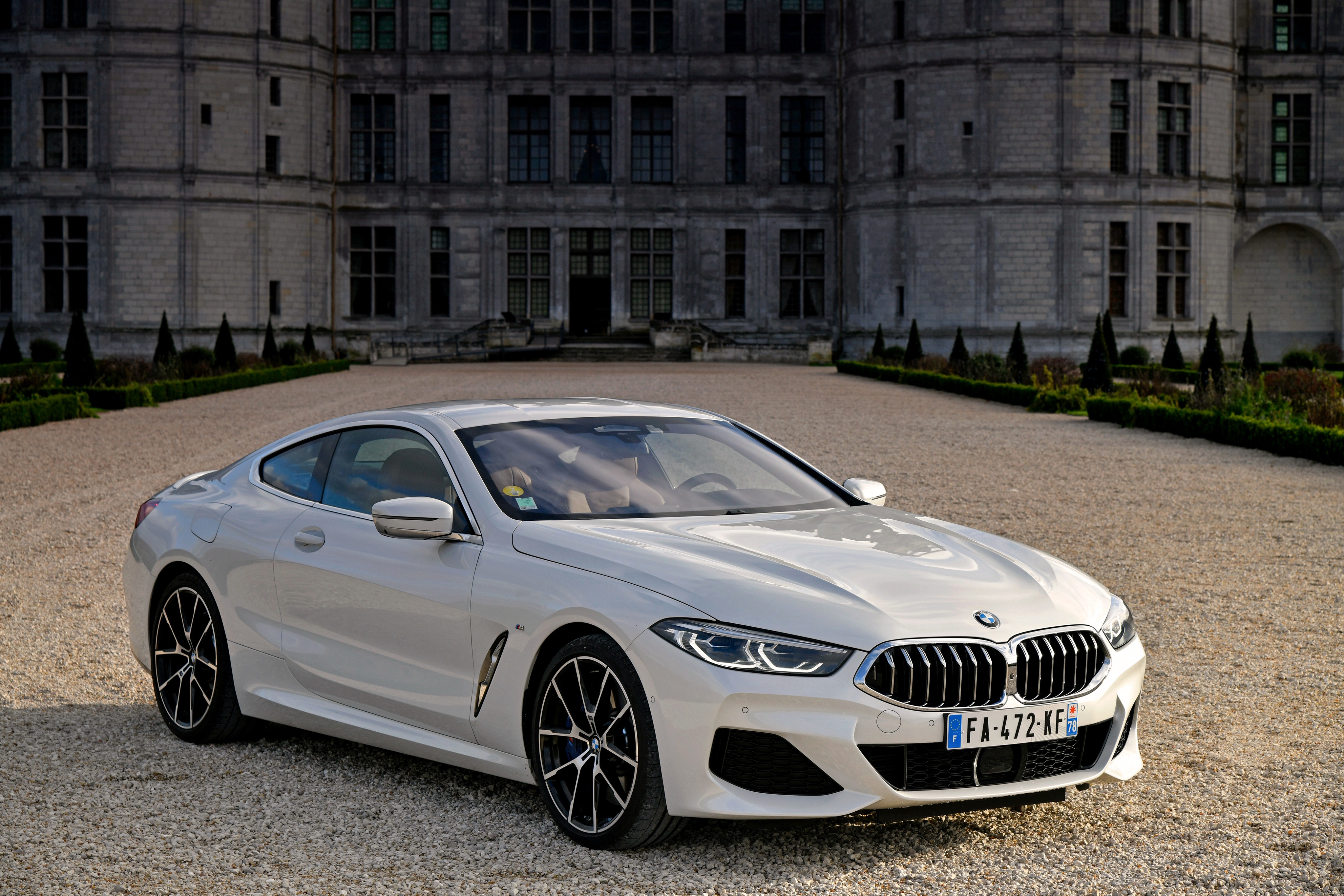 Download Grand Tourer White Car Car BMW 840d BMW Vehicle BMW 8 Series