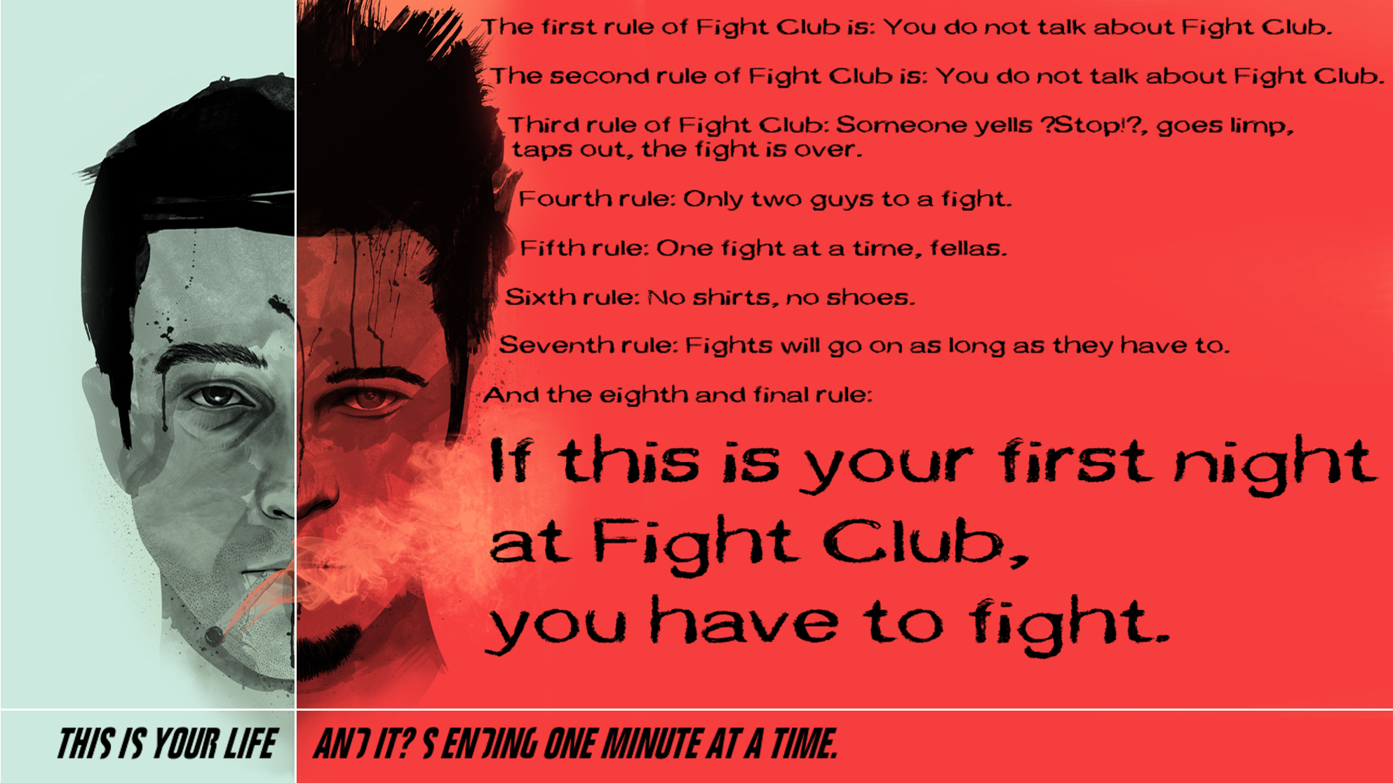 Fight Club Rules Wallpaper