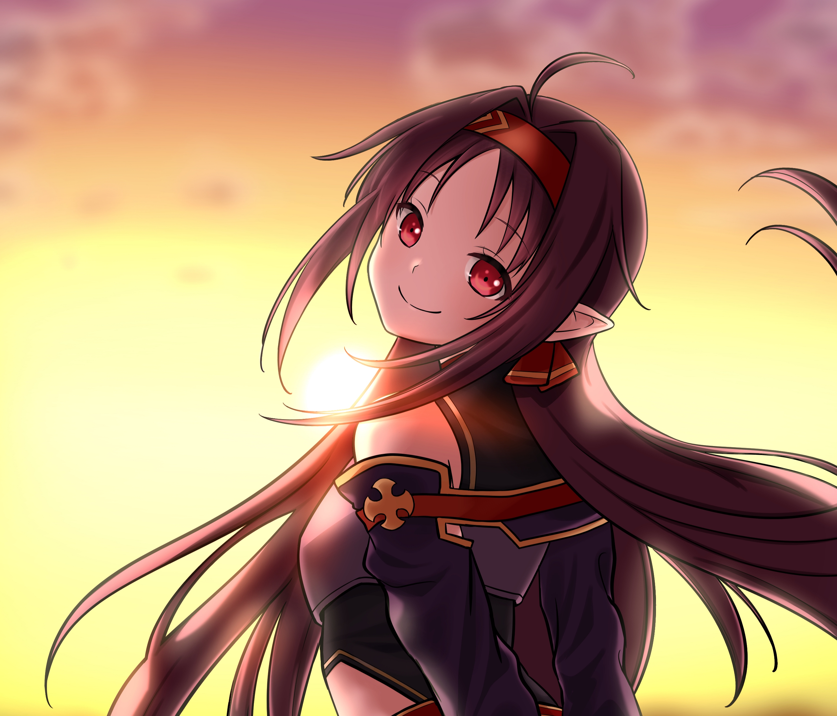 Download Yuuki Konno Anime Sword Art Online II HD Wallpaper by のらと