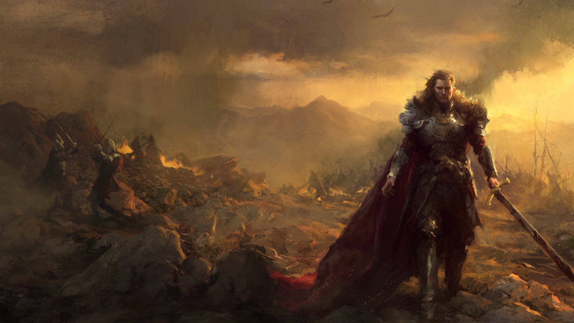 Fantasy Warrior HD Wallpaper Background Image 1920x1080