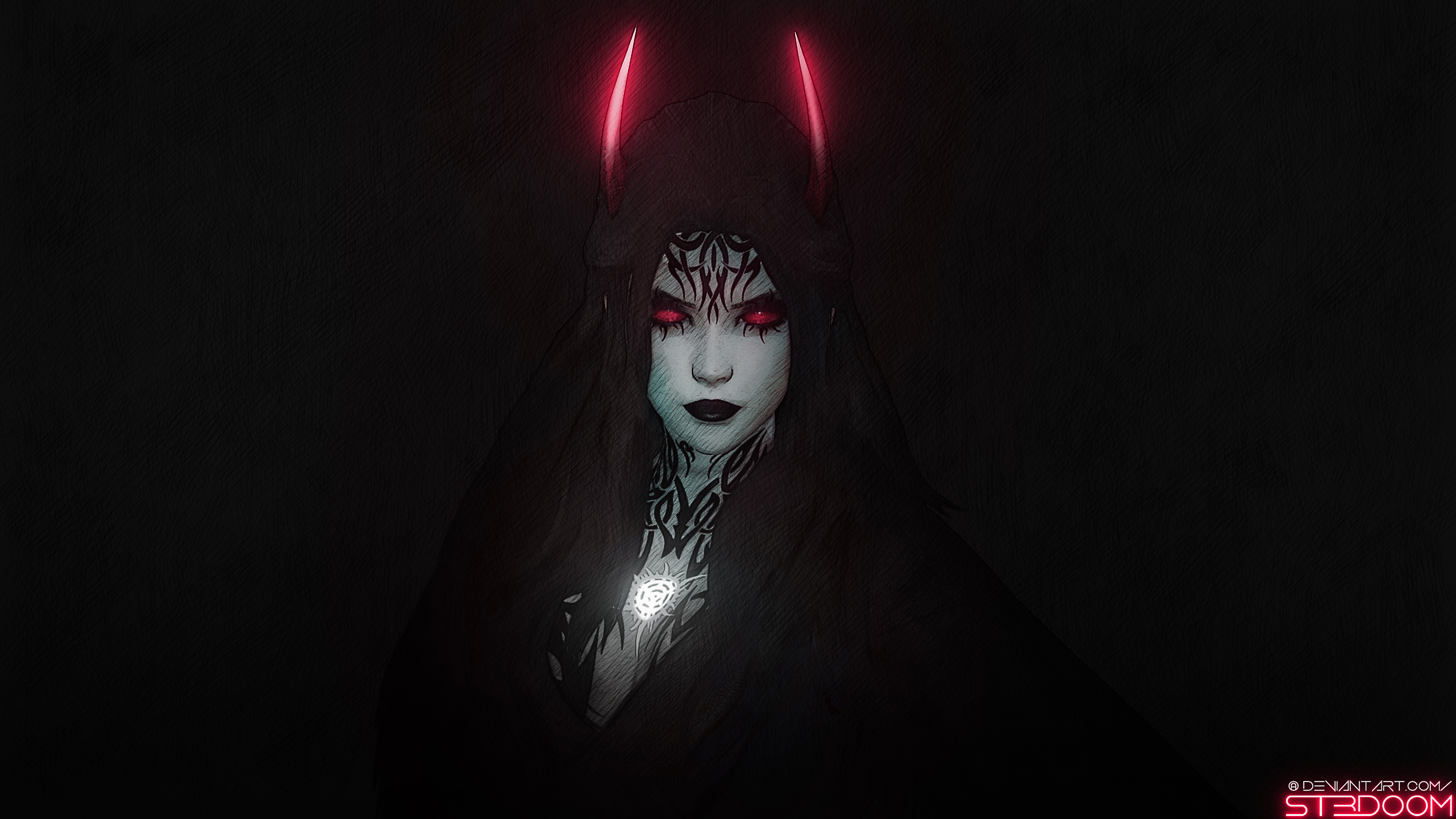 Black Devil Background