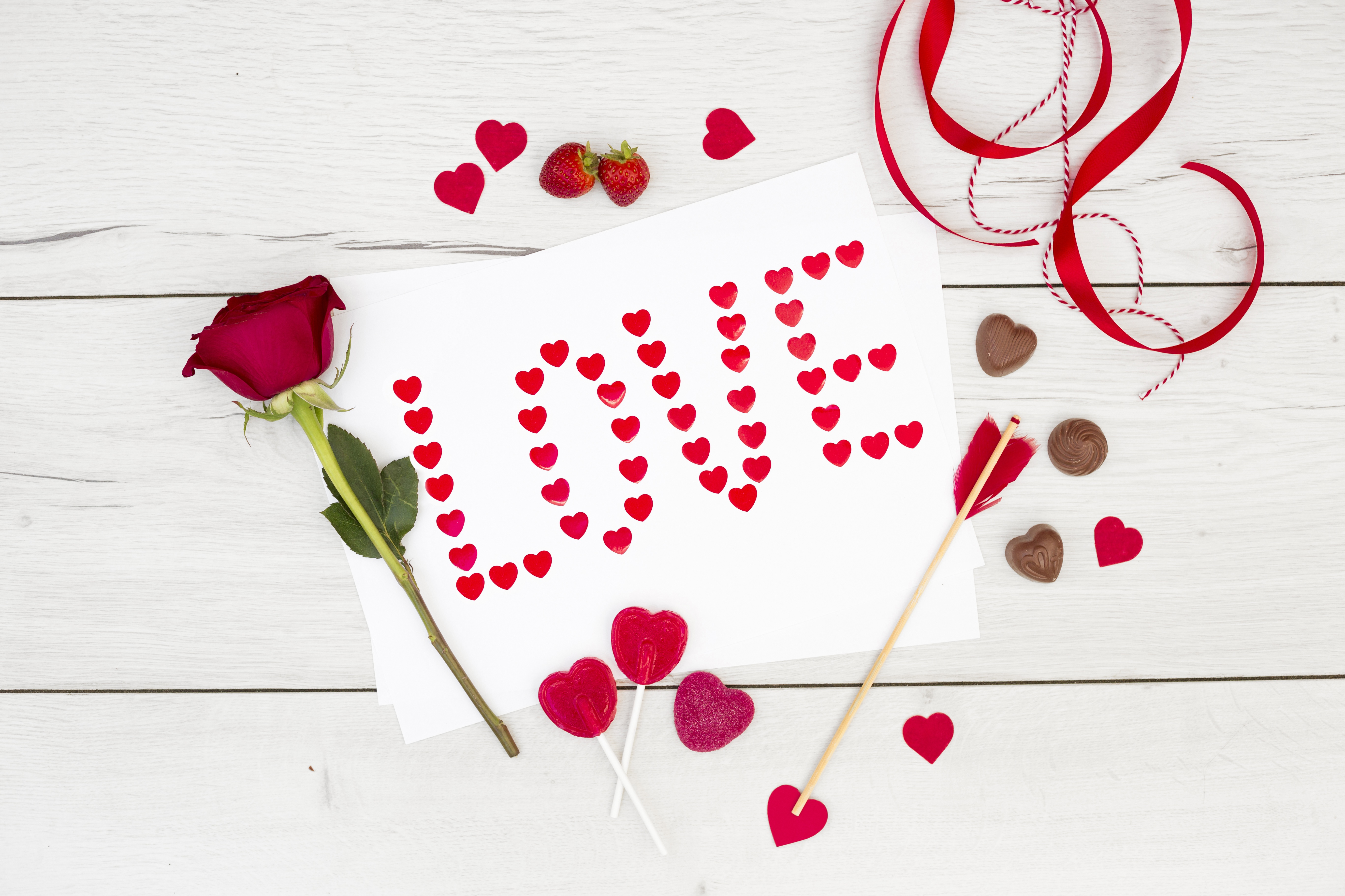 Valentinstag 4k Ultra HD Wallpaper Hintergrund 5472x3648