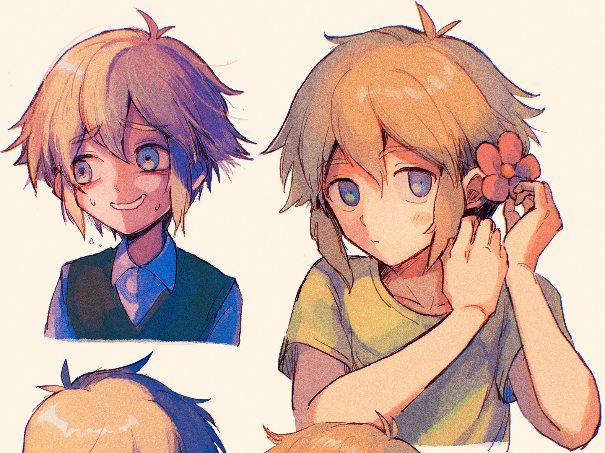 Download Blue Eyes Basil (Omori) Blonde OMORI Video Game HD Wallpaper