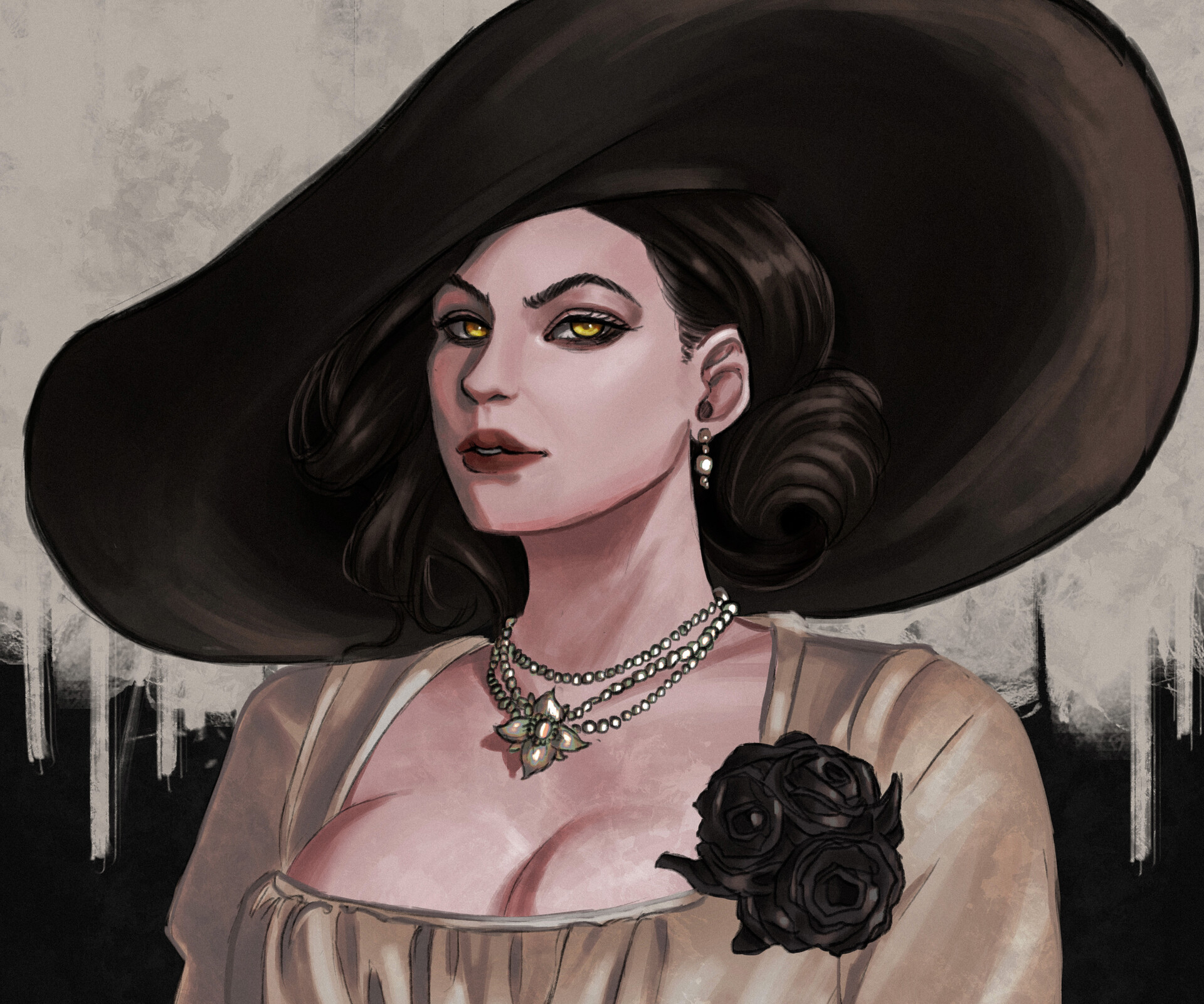 Portrait of Lady Dimitrescu From Resident Evil Village HD