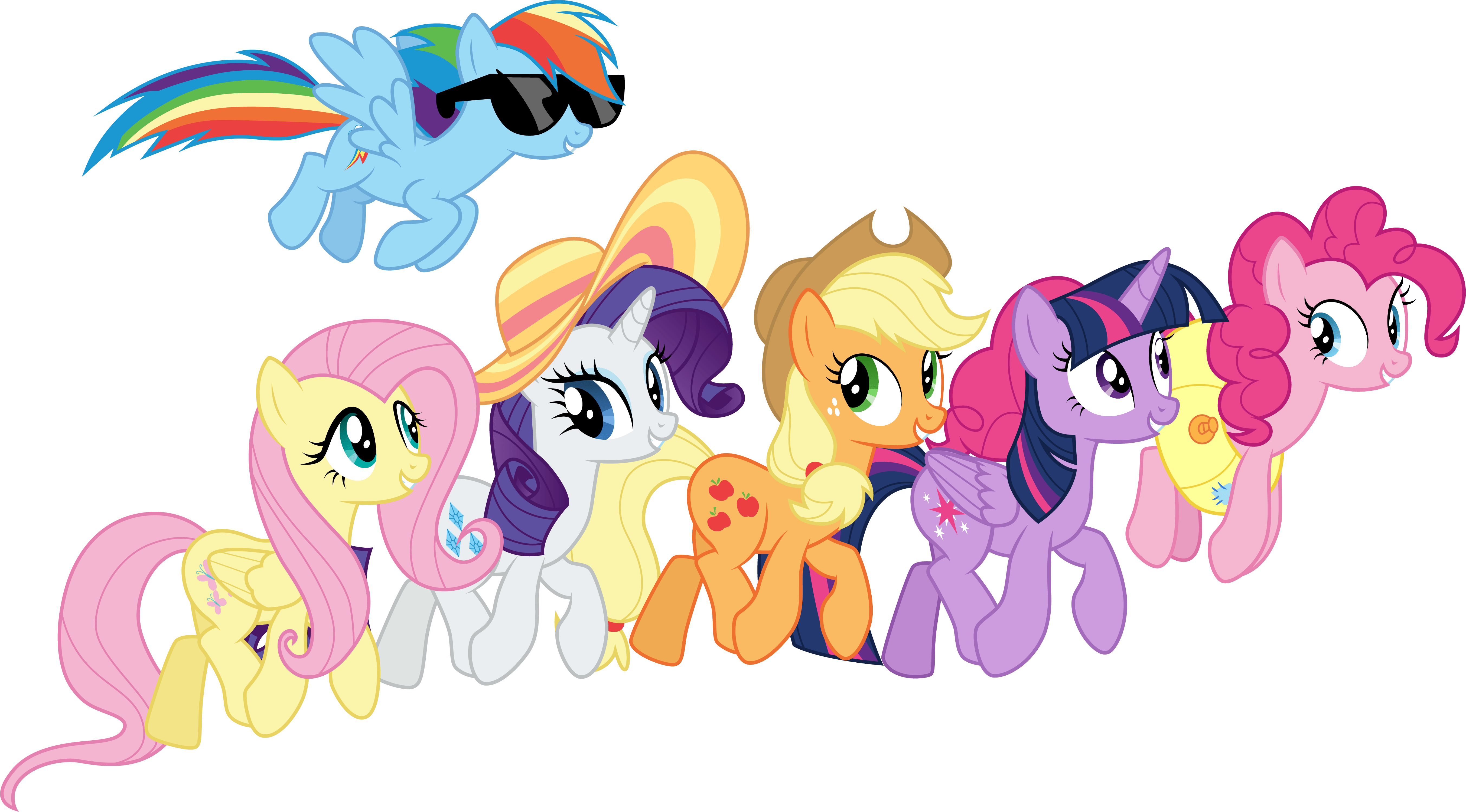 Download Rainbow Dash Fluttershy (My Little Pony) Rarity (My Little