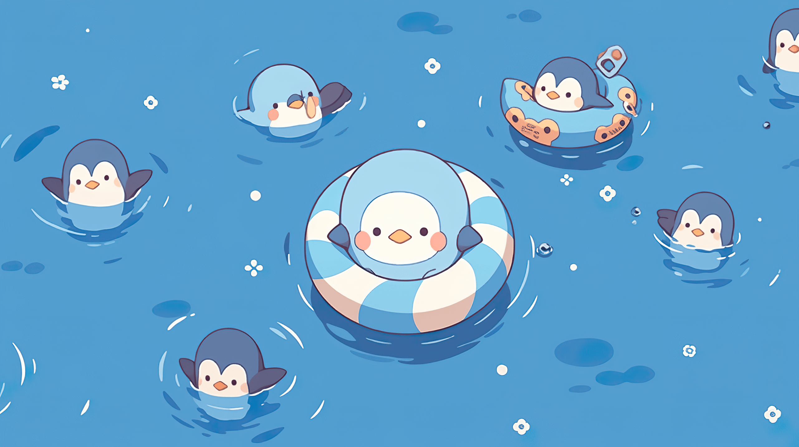 Penguin Kawaii Wallpaper by patrika