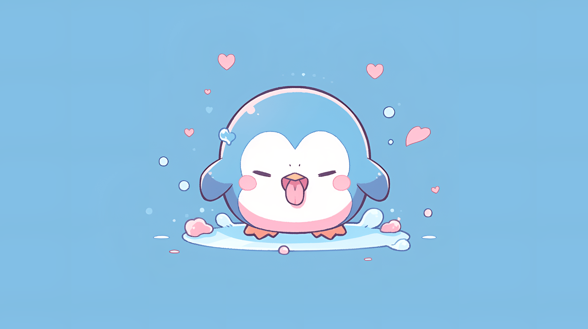 Penguin Kawaii Wallpaper by patrika