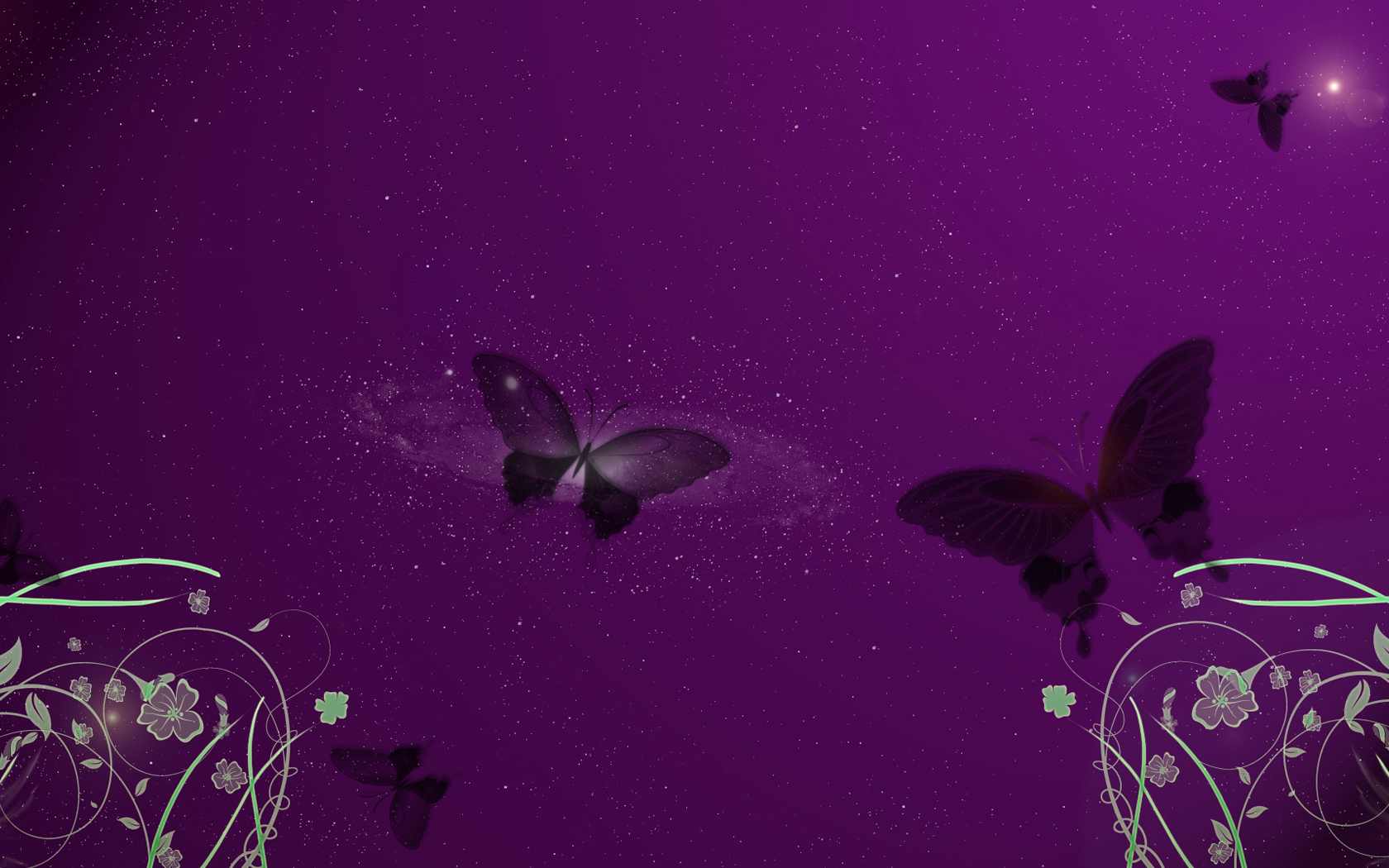Download Design Purple Animal Butterfly Wallpaper