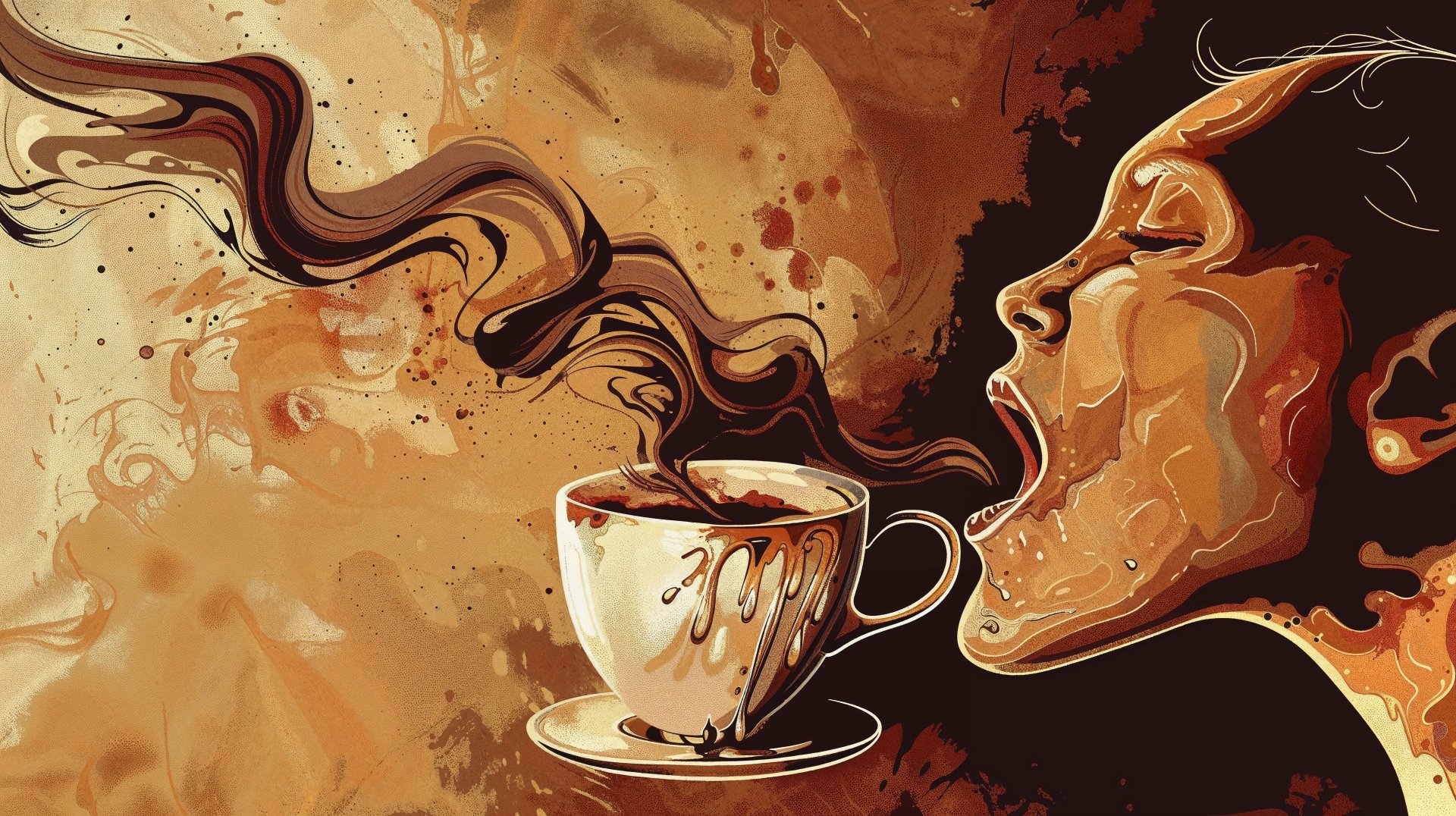 Aromatic Essence 4k Coffee Art Wallpaper Download Now By Phaethon