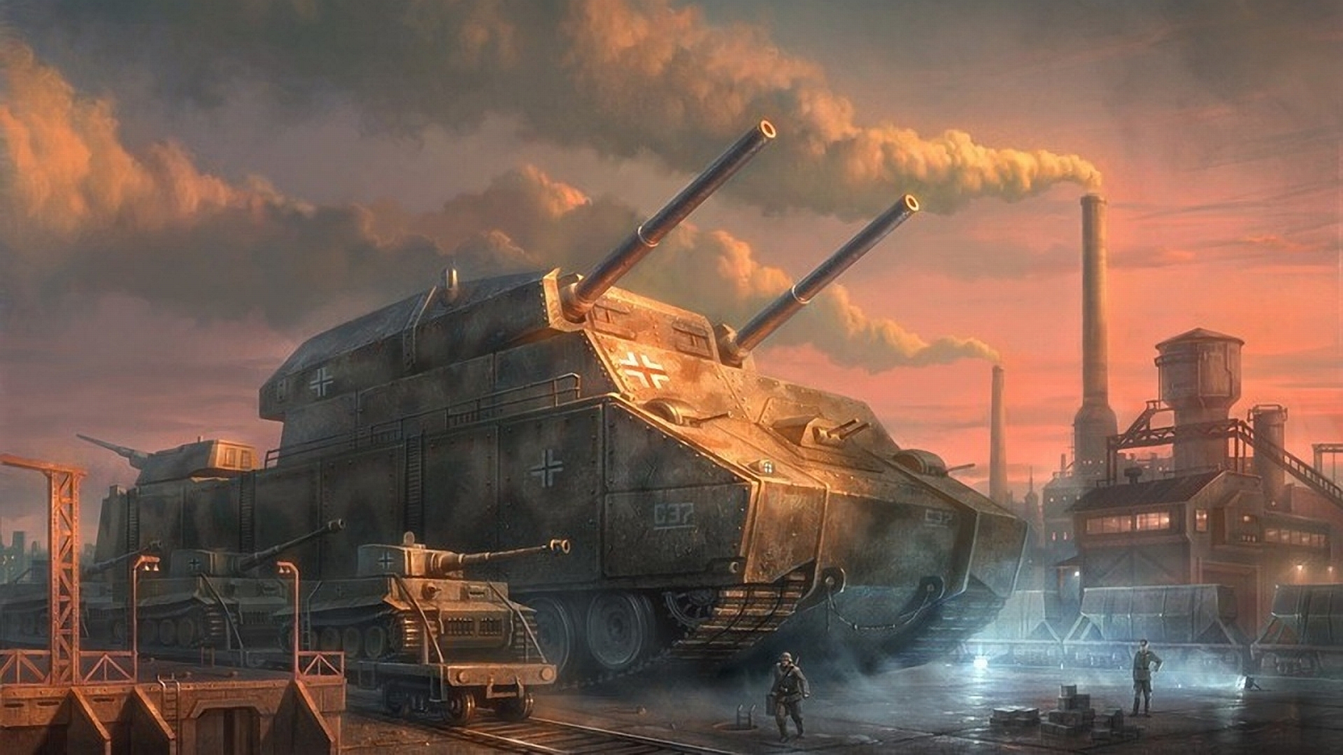 Epic WWII Military HD Wallpaper The Might of Armored Warfare