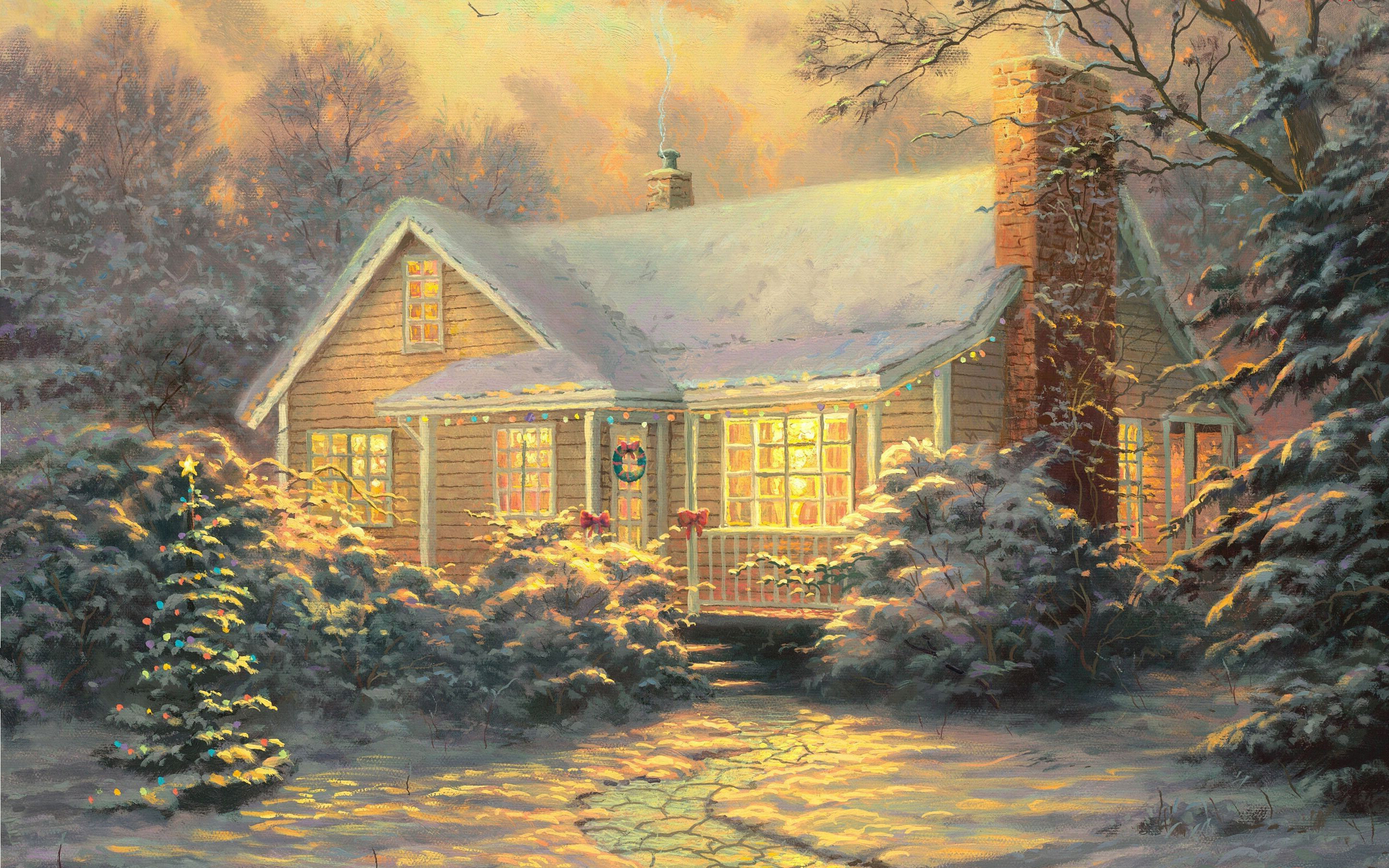 Download House Artistic Painting HD Wallpaper