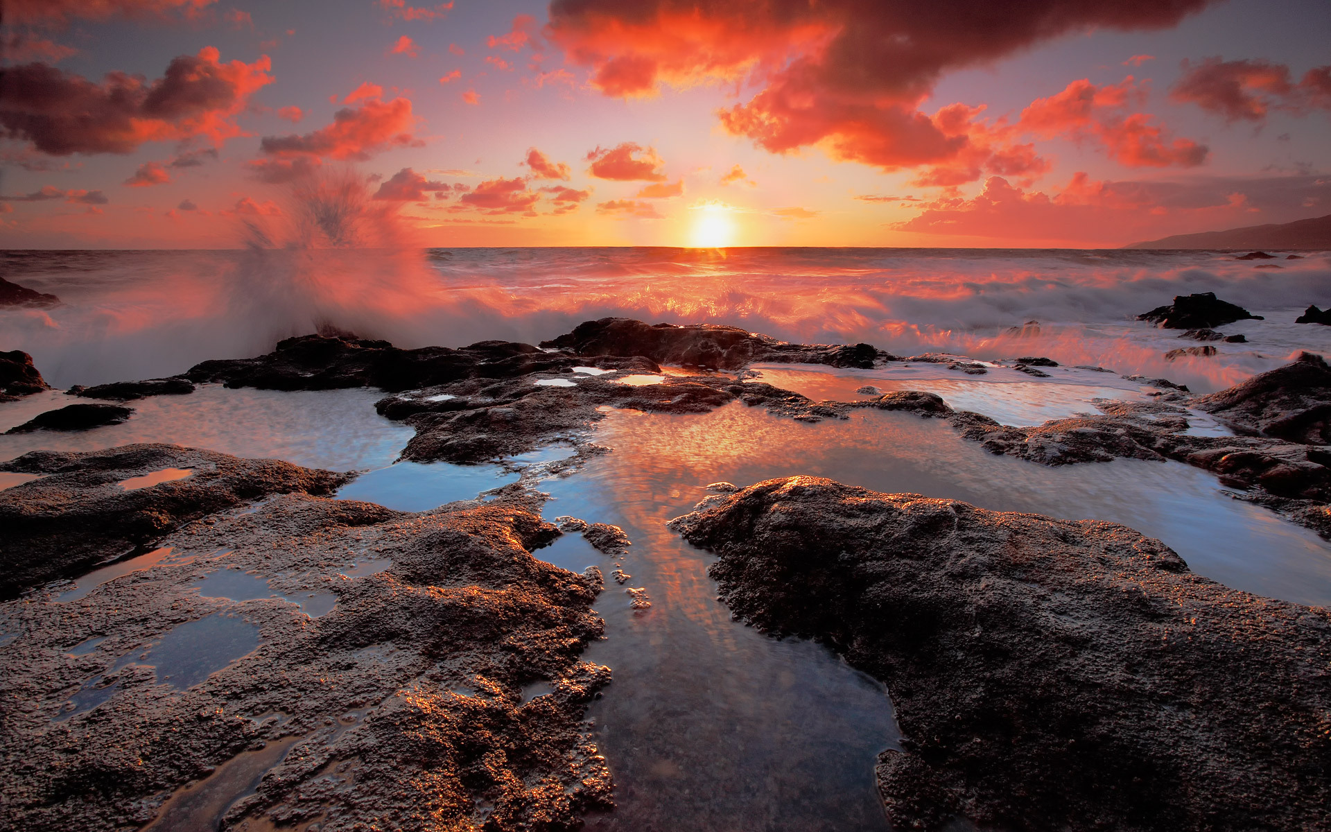 Coucher De Soleil Fond d'écran HD ArrièrePlan 1920x1200