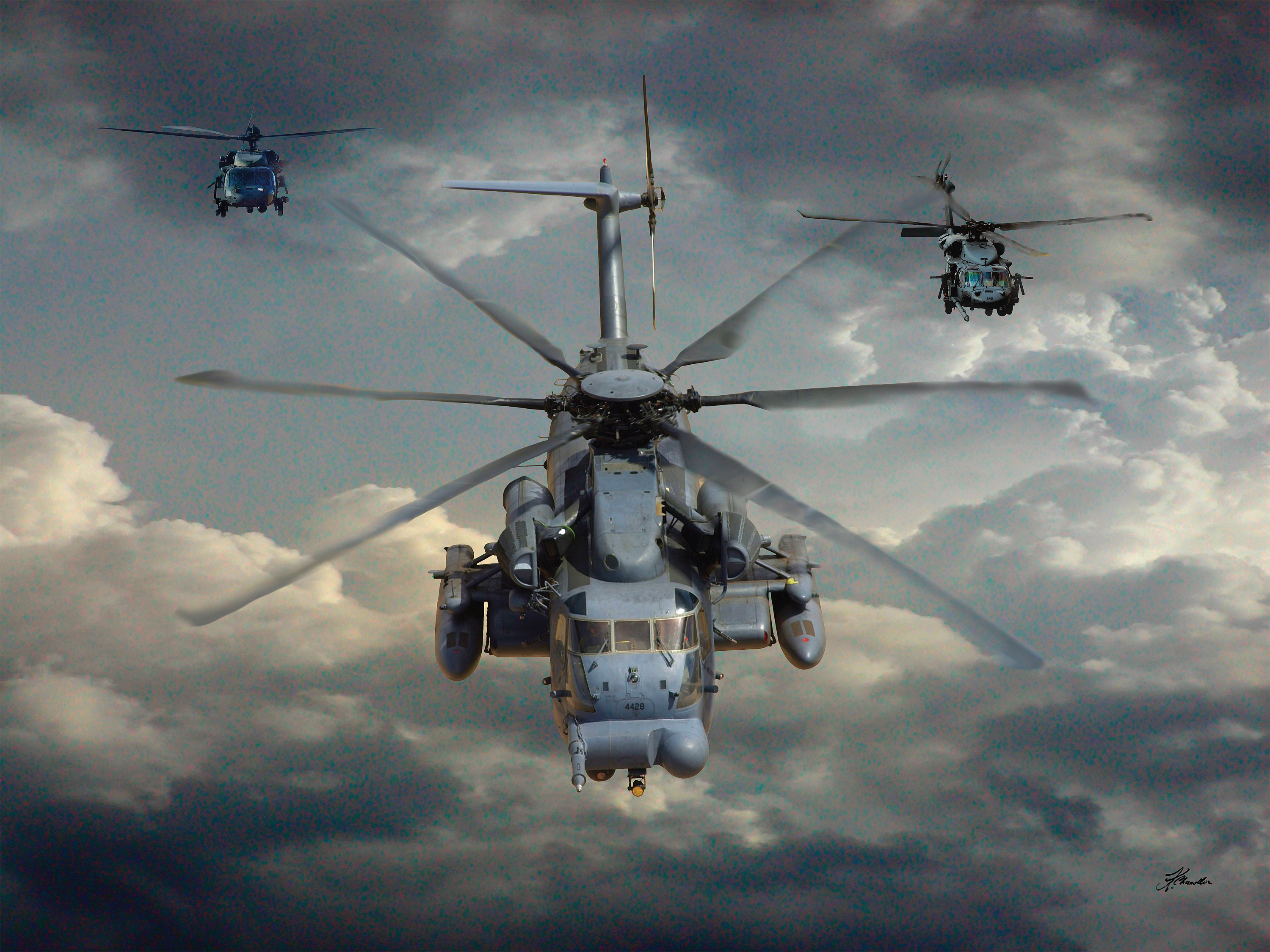 Sikorsky CH53 Sea Stallion HD Wallpaper Background Image 3000x2250