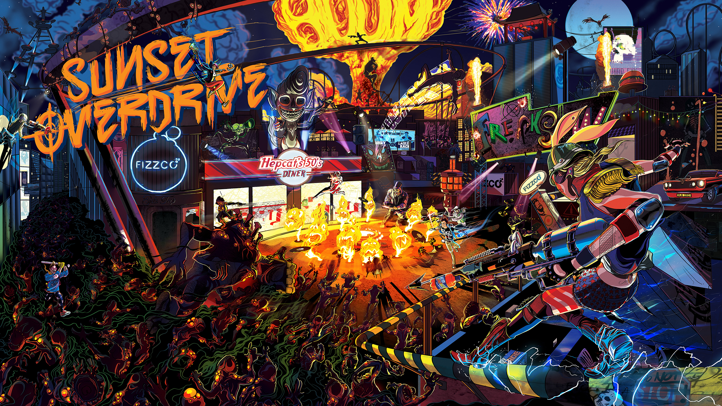 Sunset Overdrive Full HD Fondo de Pantalla and Fondo de Escritorio