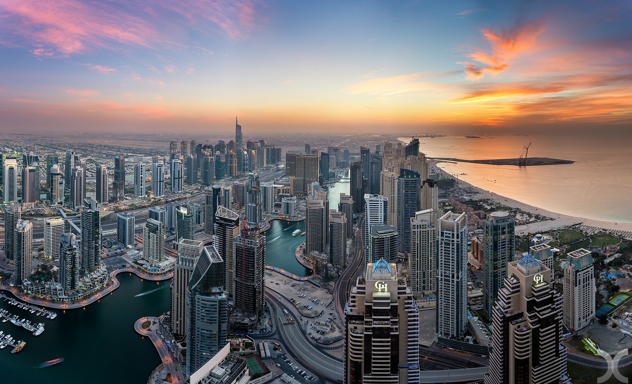 Dubai Marina HD Wallpaper Background Image 2048x1244 ID568000