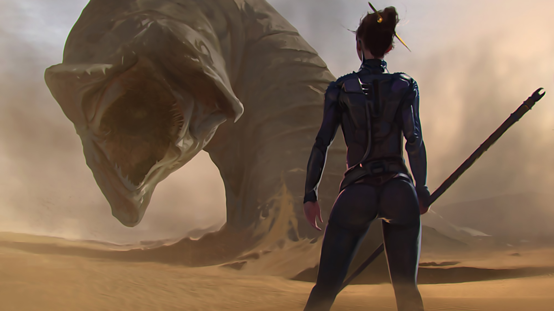 Epic Dune Adventure HD SciFi Wallpaper by Mark Kent