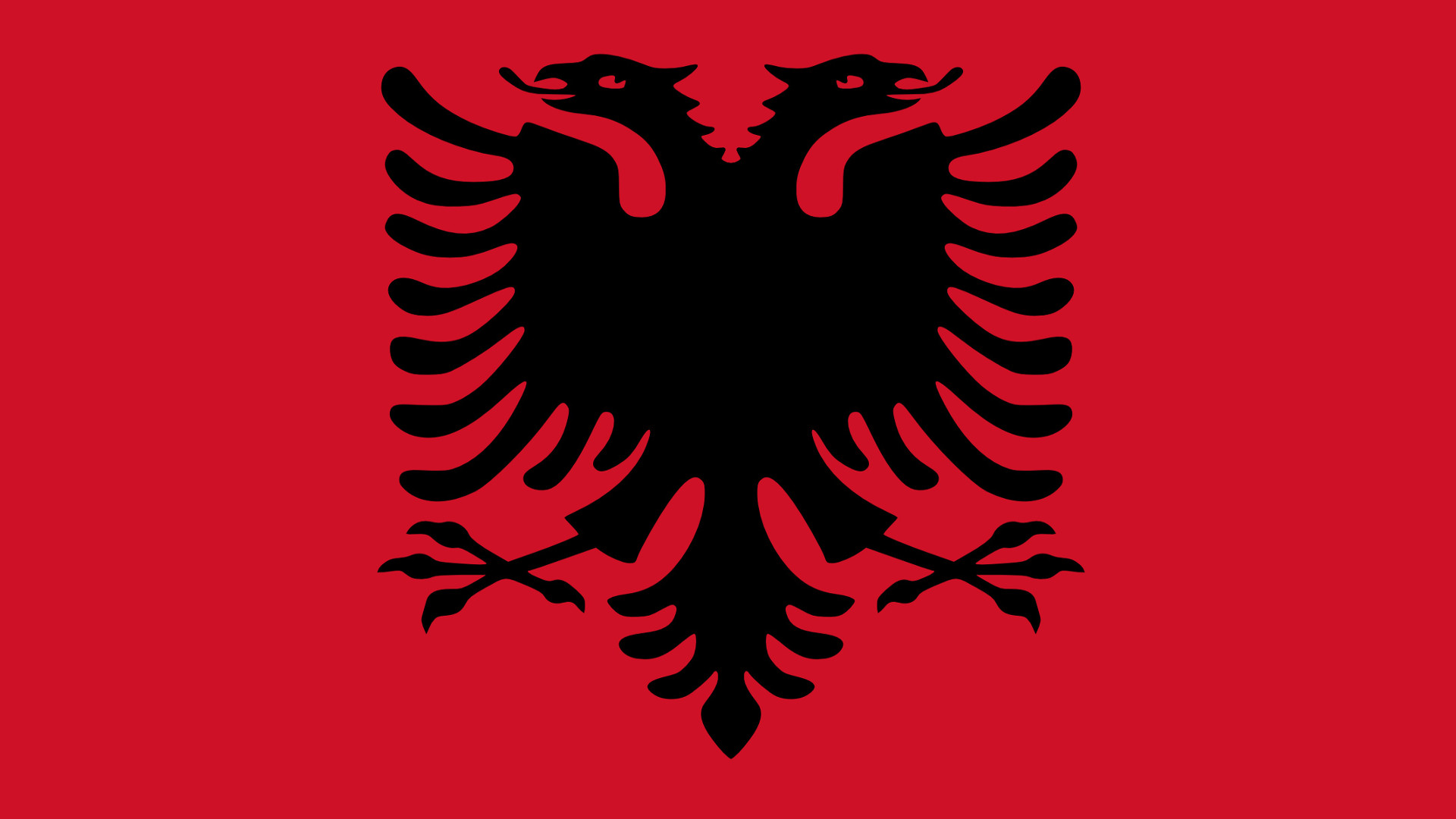 Flag Of Albania Full HD Wallpaper and Background Image 1920x1080 ID