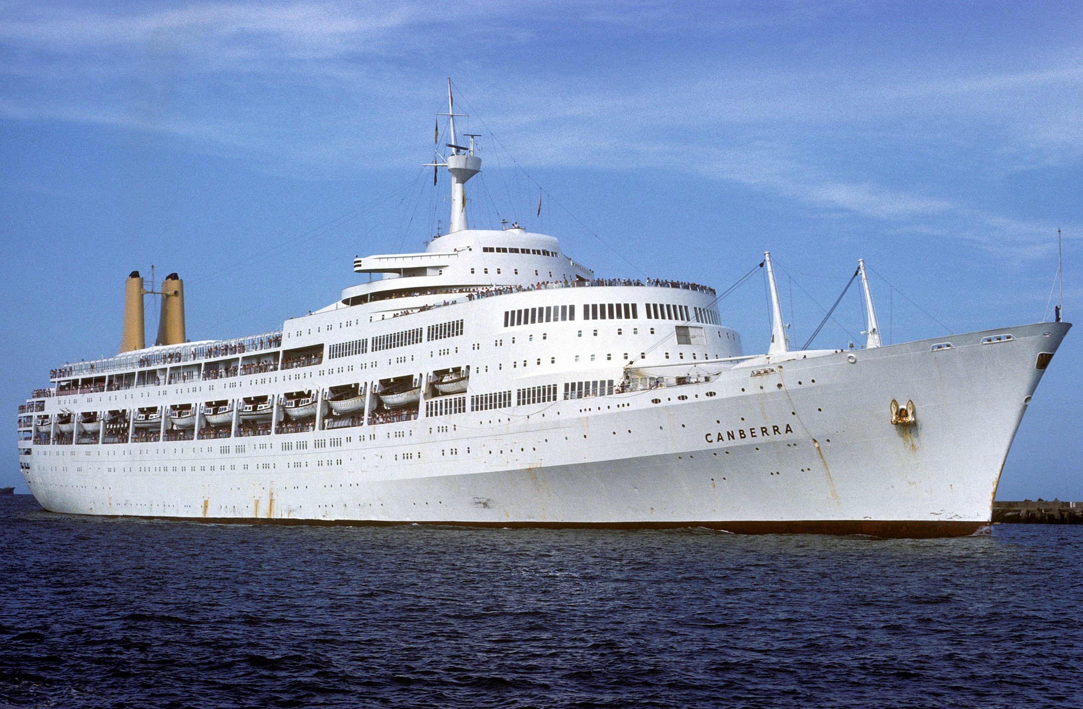 SS Canberra was an ocean liner, which later operated on
